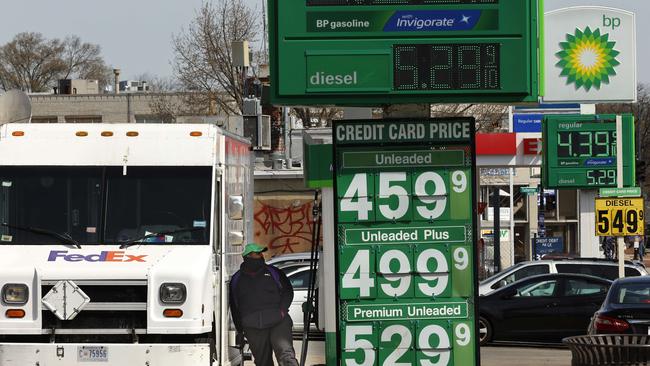 The Biden administration plans to temporarily allow high-ethanol content gasoline to be sold this northern summer, in an attempt to ease fuel prices at the pump. Picture: Getty Images / AFP