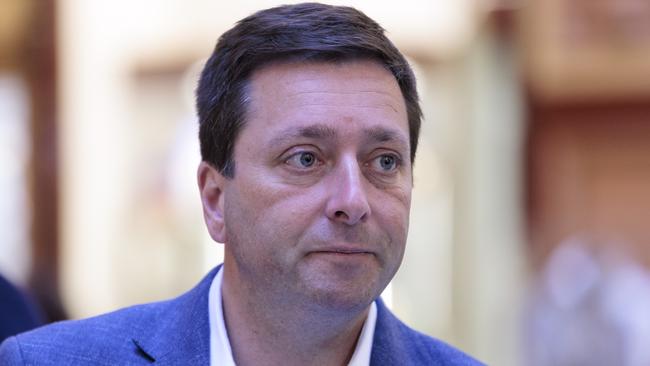 Matthew Guy is calling for Victorians to vote out the Andrews government Picture: David Geraghty