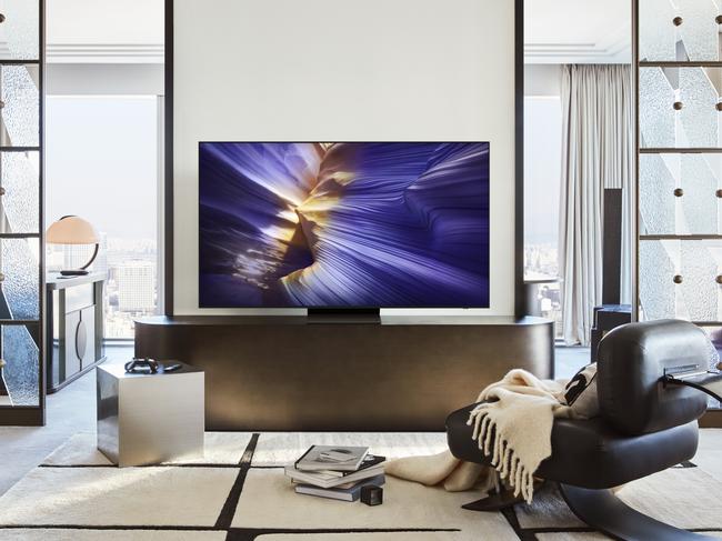 OLED S90F graphite black lifestyle picture. Picture: Samsung