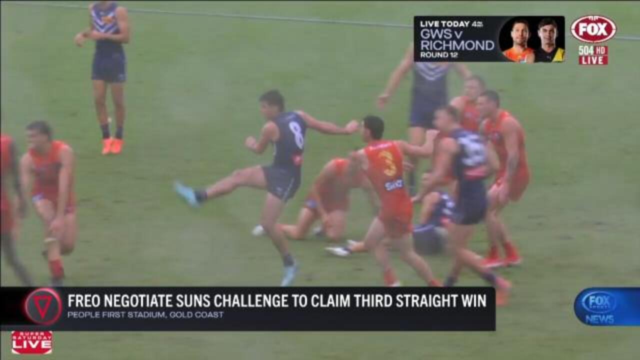 Freo take out Suns for 3rd straight win