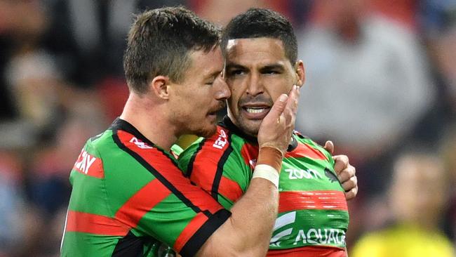 Damien Cook and Cody Walker will be crucial for the Rabbitohs. Picture: AAP