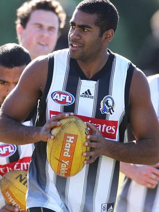 Lumumba joined the Magpies as a fresh-faced rookie in 2005.