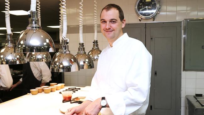 Three-star Michelin Chef Daniel Humm at Eleven Madison Park Restaurant in New York City. (Photo by Neilson Barnard/Getty Images for Blancpain).