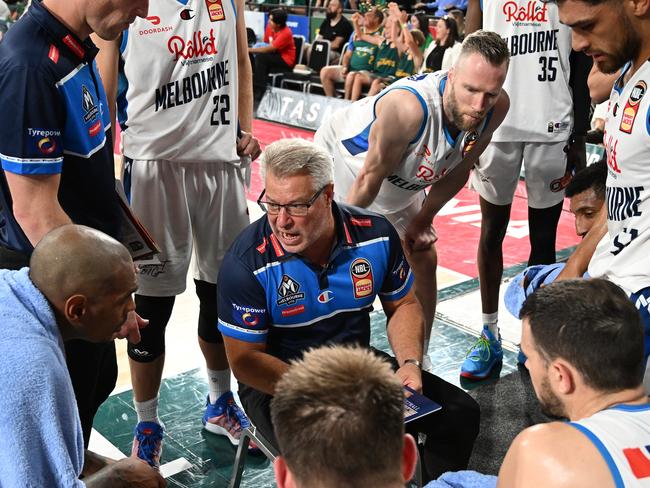 Melbourne United refuse to give up hope of making the NBL playoffs this season. Photo: Steve Bell/Getty Images.