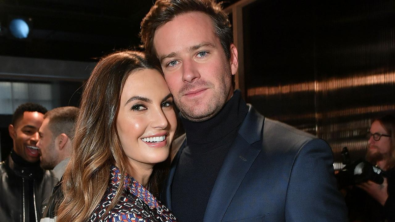 Hammer and ex-wife Elizabeth Chambers. (Photo by Mike Coppola/Getty Images)