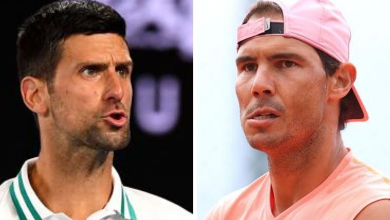 Novak doesn't see eye-to-eye with Nadal.