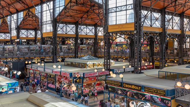 Great Market Hall in Budapest, Hungary.