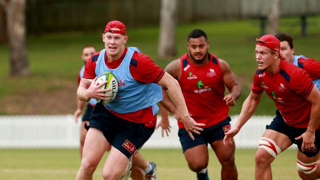 Campbell Magnay. Reds training for NSW game at Marist College, Ashgrove. Pics Tim Marsden