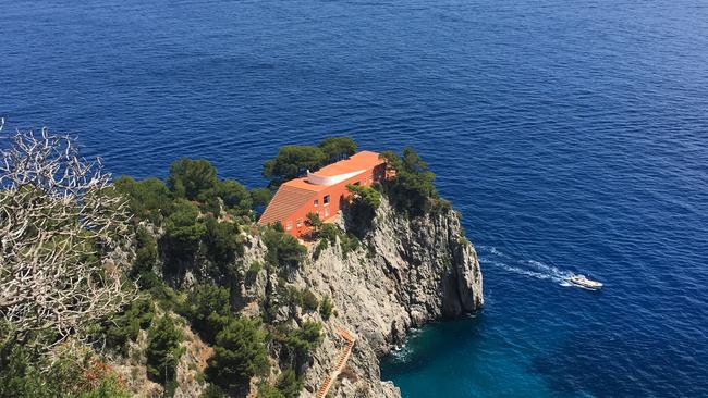 Villa Malaparte, overlooking the Tyrrhenian Sea, Italy. Picture: David Meagher