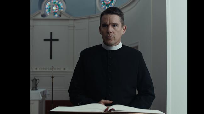 Ethan Hawke stars as a small town priest in <i>First Reformed</i>.