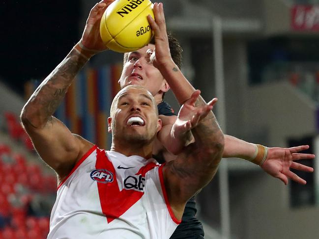 Lance Franklin will be in action for the Swans in Launceston next weekend in the first week of the AFL finals. Picture Getty