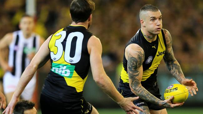 Dustin Martin in an action. Picture: Mark Stewart