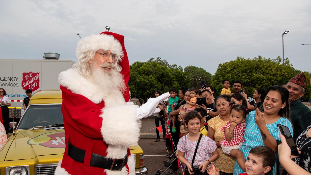 Santa was a popular visitor to Casuarina Square on Friday. Picture: Pema Tamang Pakhrin