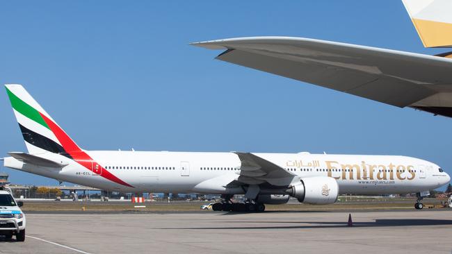 Emirates is being sued by the passenger after she collapsed and injured her ankle on-board. Picture: AAP Image/Jordan Shields