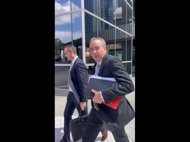 Labor MP Jimmy Sullivan at court 