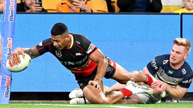 The Cowboys are looking to return to the finals next year, with a Queensland derby against the Dolphins waiting for them in round 1. Picture: Bradley Kanaris/Getty Images