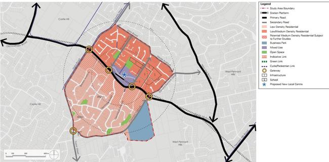 Cherrybrook station precinct plan.