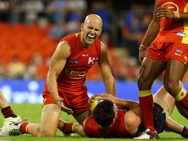 Gary Ablett has been playing hurt and is struggling to reach the level his is capable of. Picture: Adam Head