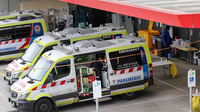 Ambulance Victoria is due to announce its wait times, which are expected to be among its highest in years. Picture: NCA NewsWire/Ian Currie