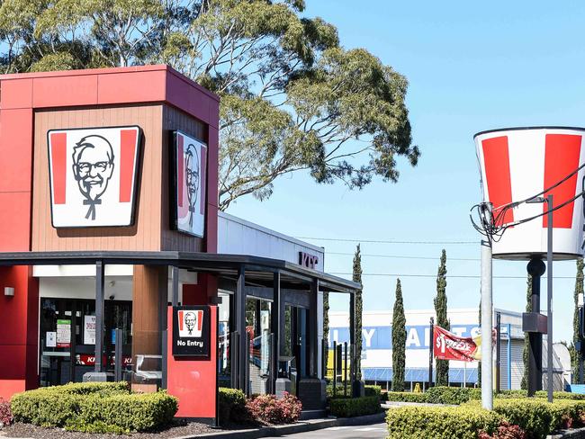 SYDNEY, AUSTRALIA - NewsWire Photos , Aug 17, 2021: A general view of a KFC restaurant at Punchbowl in Sydney.  Picture: NCA NewsWire / Flavio Brancaleone