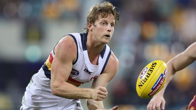 Captain Rory Sloane will play his 200th game for Adelaide in Round 1 – but no fans will be there to watch him. Picture: Scott Barbour/Getty Images