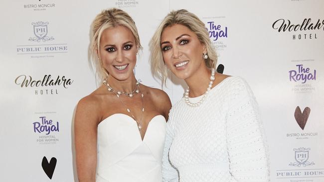 Barbara Coombes (right) with once bestie Roxy Jacenko.