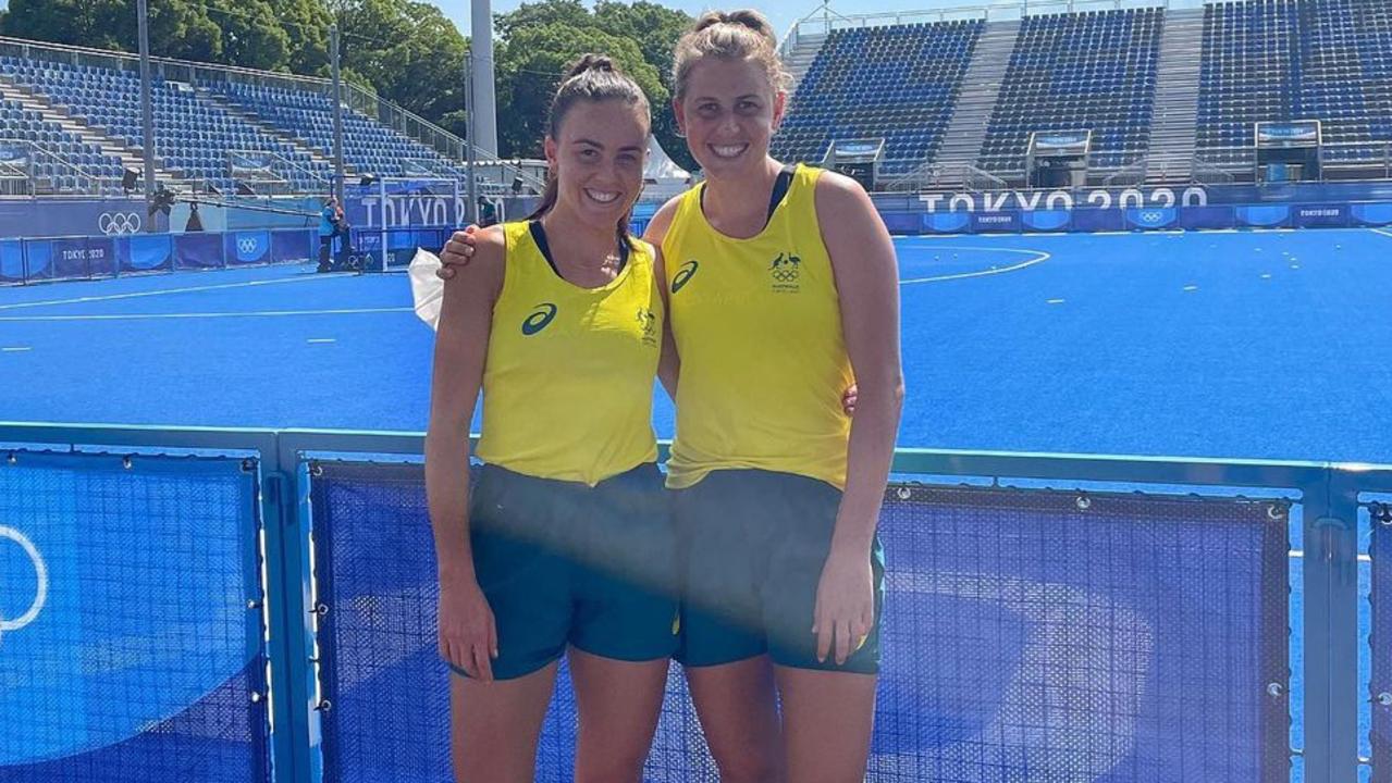 Australian Hockeyroo sisters Savannah and Maddy Fitzpatrick. Picture: Instagram