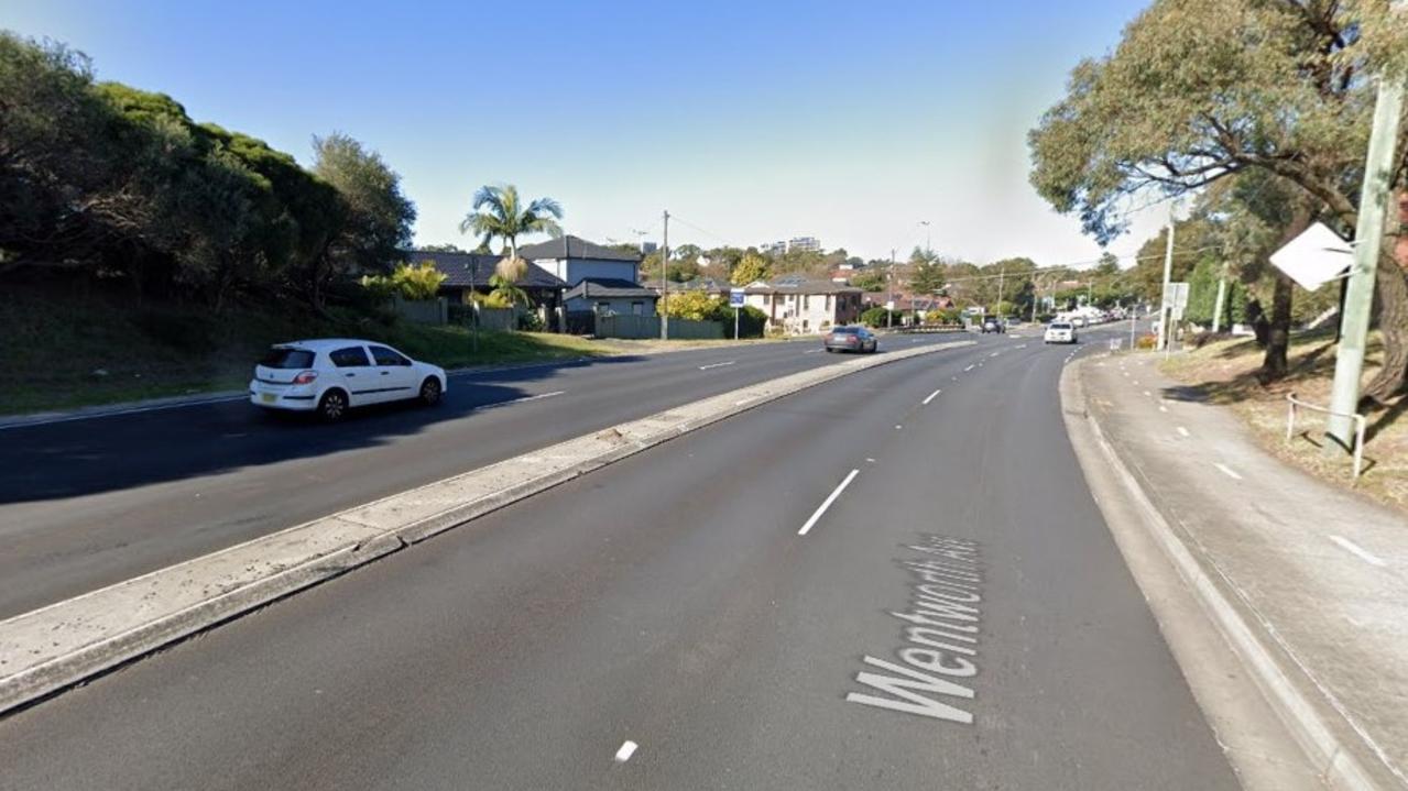 Wentworth Ave, Pagewood where a passenger has died after two cars crashed overnight.