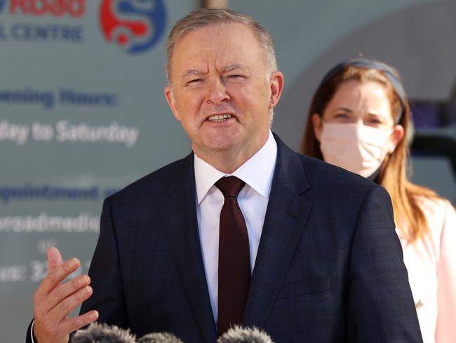 The Leader of the Australian Labor Party, Anthony Albanese, in Brisbane. Picture: Liam Kidston