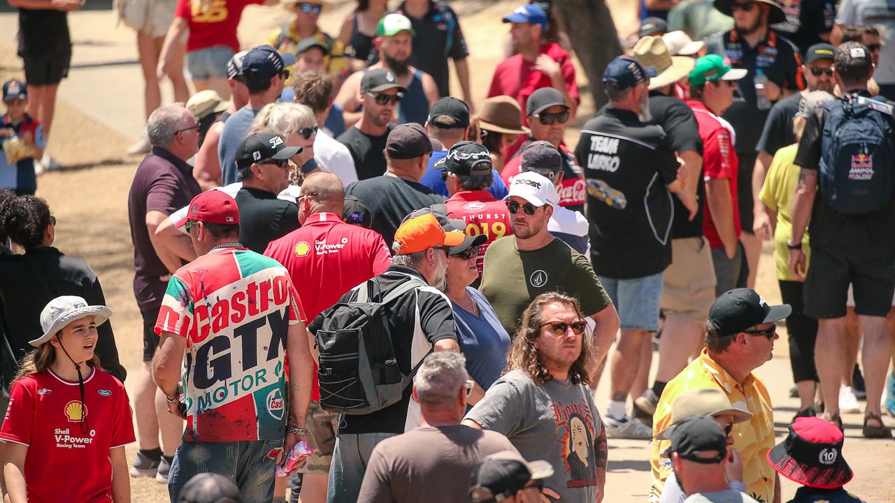 Fans enjoy the last day of GC500. Picture: Glenn Campbell