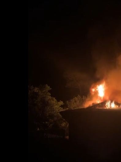 The house was burned to the ground. Photo: Supplied