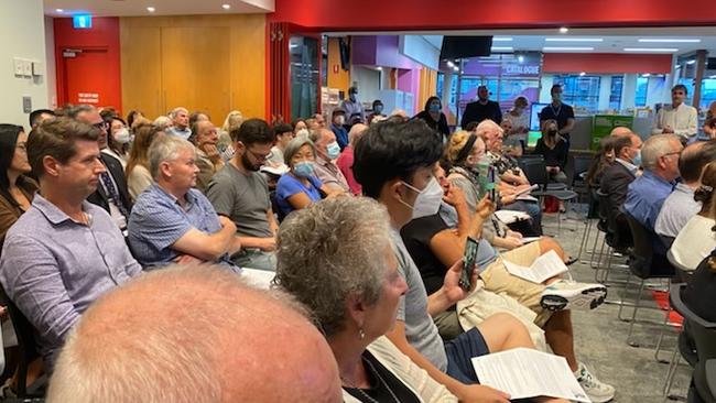 A meeting between Lancelot St residents took place earlier this month and many came to air concerns about tunnelling. Picture: Supplied