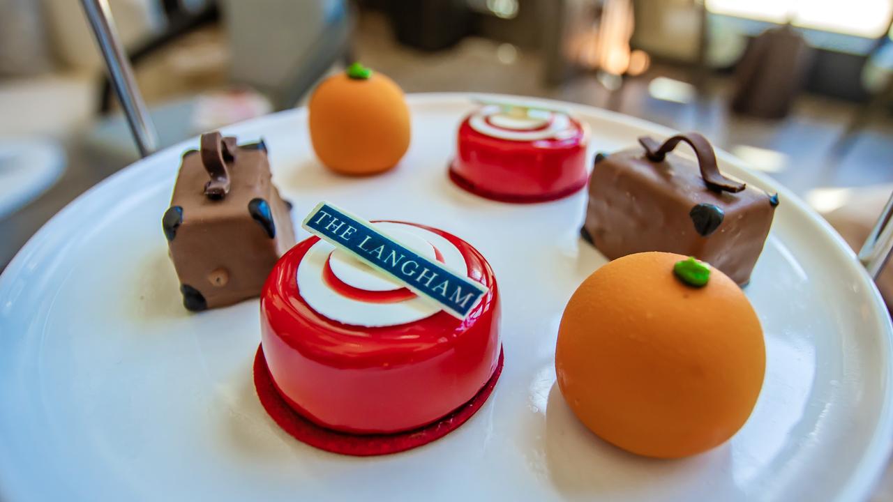 A selection of petite fours from The Lanham’s high tea at Palm Court. Picture: Nigel Hallett