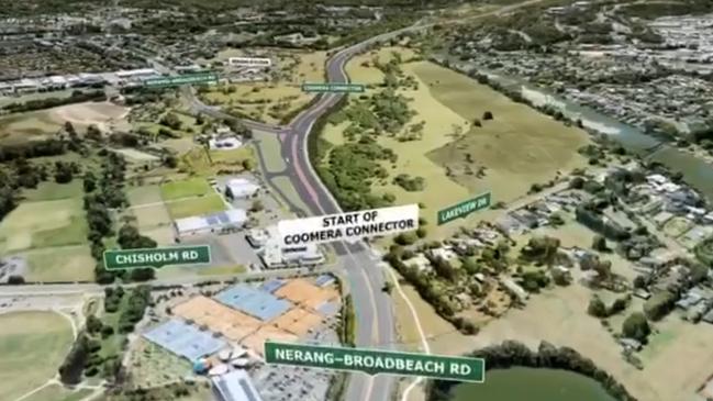 Artist Impression for the Coomera Connector at Nerang.