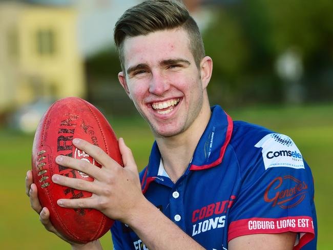 Luke Ryan as a Coburg draft hopeful in 2016.