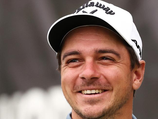 INCHEON, SOUTH KOREA - APRIL 28: David Micheluzzi of Australia looks on from the sixth tee on Day Two of the Korea Championship Presented by Genesis at Jack Nicklaus GC Korea on April 28, 2023 in South Korea. (Photo by Chung Sung-Jun/Getty Images)