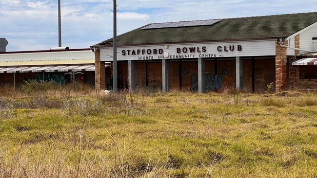 Stafford Bowls Club has been closed since 2016. Photo: ‘Stafford community hub not race club’