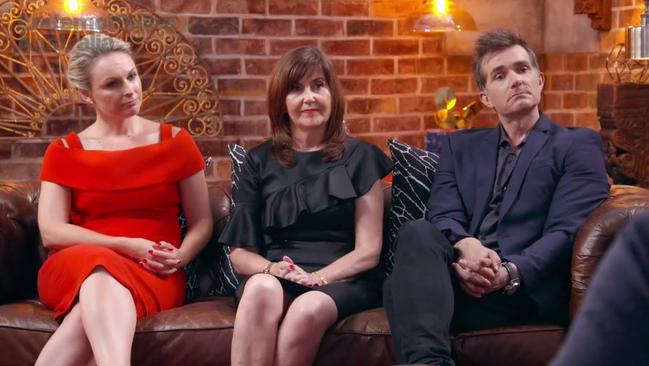 Schilling, Stratford and Aiken match and guide the contestants on the show.