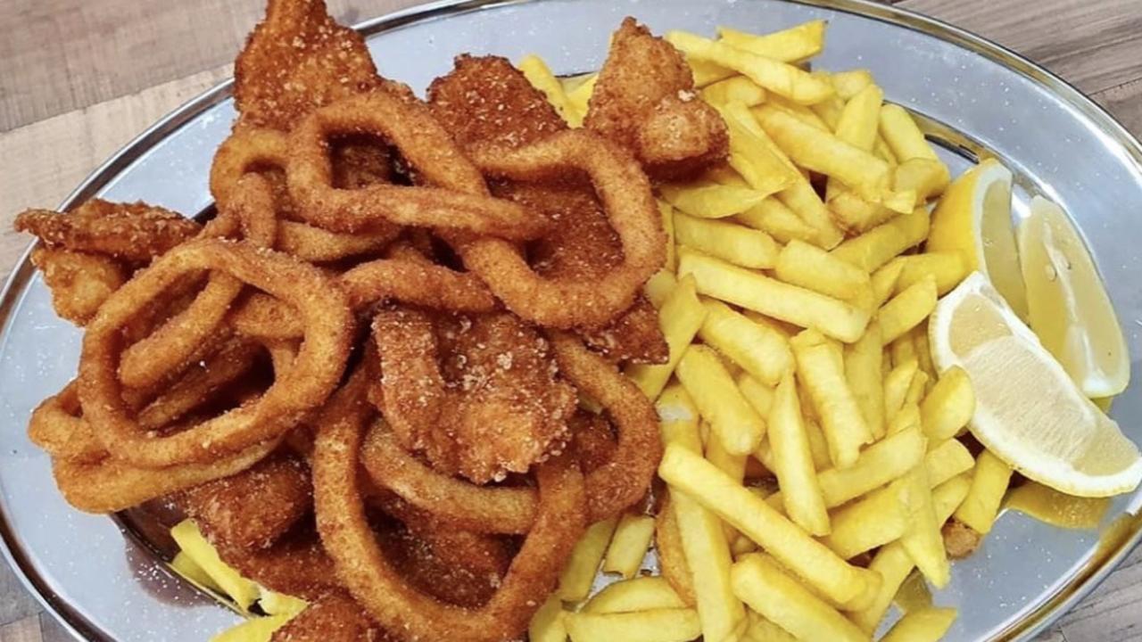 A seafood platter from Costa's Seafood Cafe in Capalaba.