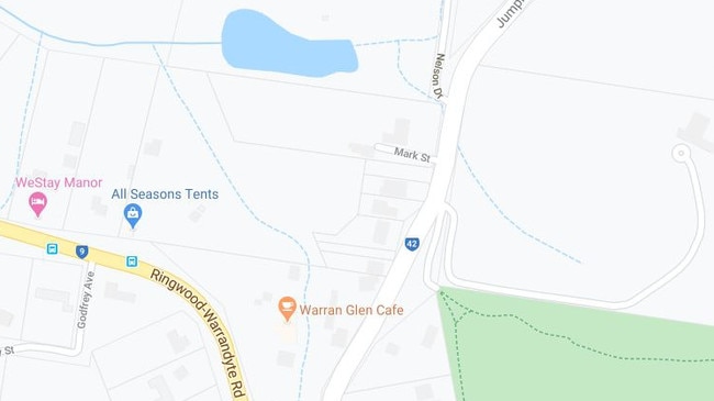 Jumping Creek Rd has been closed between Ringwood-Warrandyte Rd and Nelson Drive for upgrades until the end of August. Picture: Google Maps.