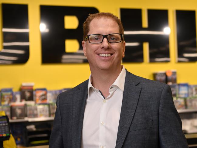 JB Hi-Fi CEO Richard Murray poses for a photograph at the Chadstone store in Melbourne, Friday, August 11, 2017. JB Hi-Fi with announce their annual profit results on Monday. (AAP Image/James Ross) NO ARCHIVING