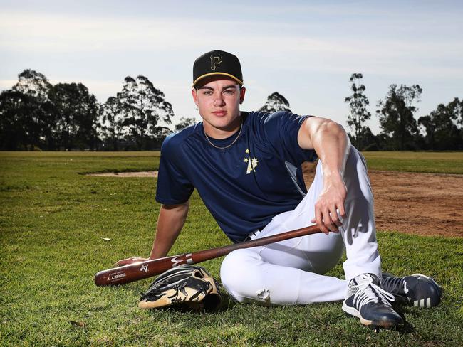 Soloman Maguire has signed to play baseball for the Pittsburgh Pirates in the US. Picture: Tim Hunter.