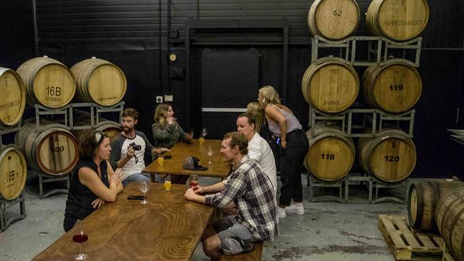 We didn’t spill the beans but there just MAY be a “secret” barrel room for tour guests to discover. Picture: Jerad Williams.