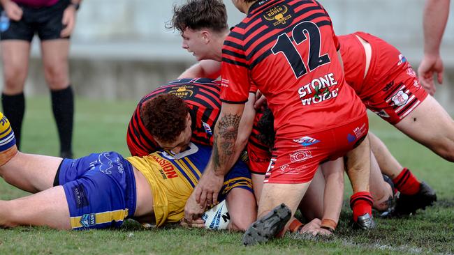 Mullumbimby denied a try for the narrowest of margins Picture: DC Sports Photography