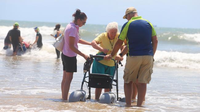 CQUni's U-BEACH program helps disabled people experience the joy of being in the waves.