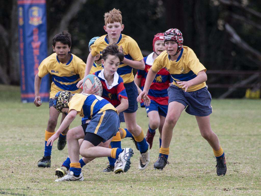 12As Downlands vs TGS. The O'Callaghan Cup played at Downlands College. Saturday, August 6, 2022. Picture: Nev Madsen.