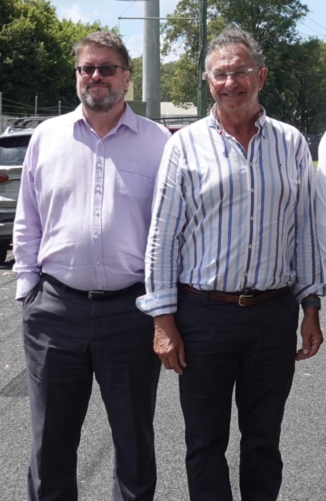 City of Coffs Harbour Sustainable Infrastructure director Andrew Beswick and Mayor Paul Amos. Picture: Chris Knight