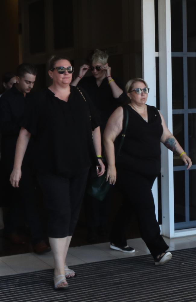 Declan Laverty's mother Samara Laverty leaves the Supreme Court in Darwin on the third day of Keith Kerinauia's murder trial. Picture: Zizi Averill