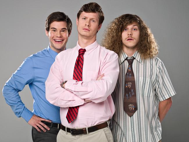 The cast of The Workaholics have been negotiating the lighter side of life in a telemarketing firm for seven years.