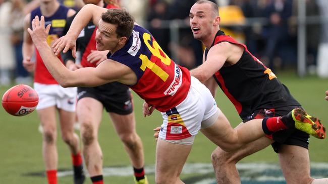 Mitchell Brockwell in action for Diggers Rest. Picture: Hamish Blair